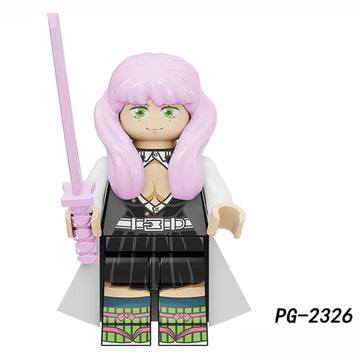 Mitsuri_Kanroji_Demon_Slayer_Anime_Brick_Minifigures_Custom_Toy_Set